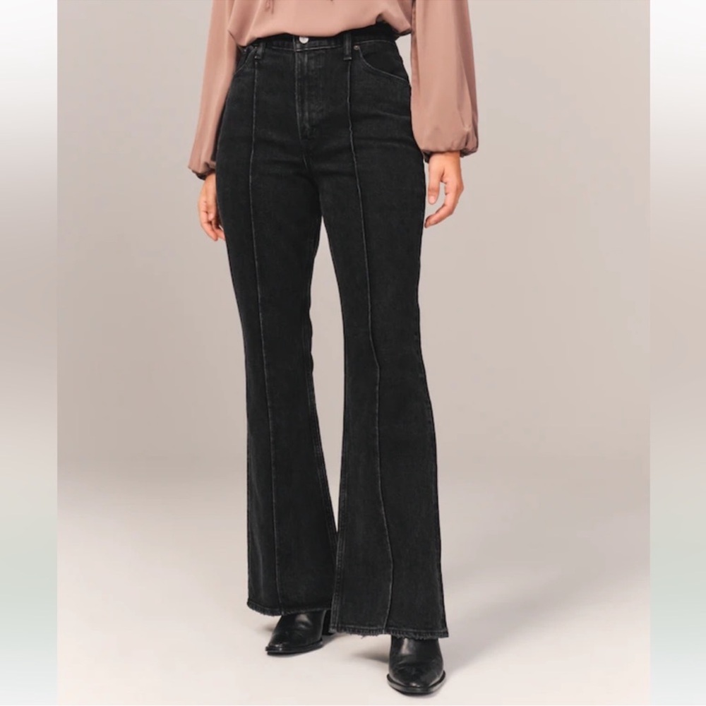 Abercrombie & Fitch Curve Love High Rise Vintage Flare Jean